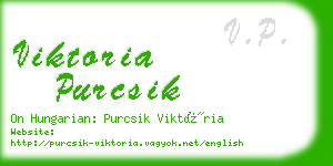 viktoria purcsik business card